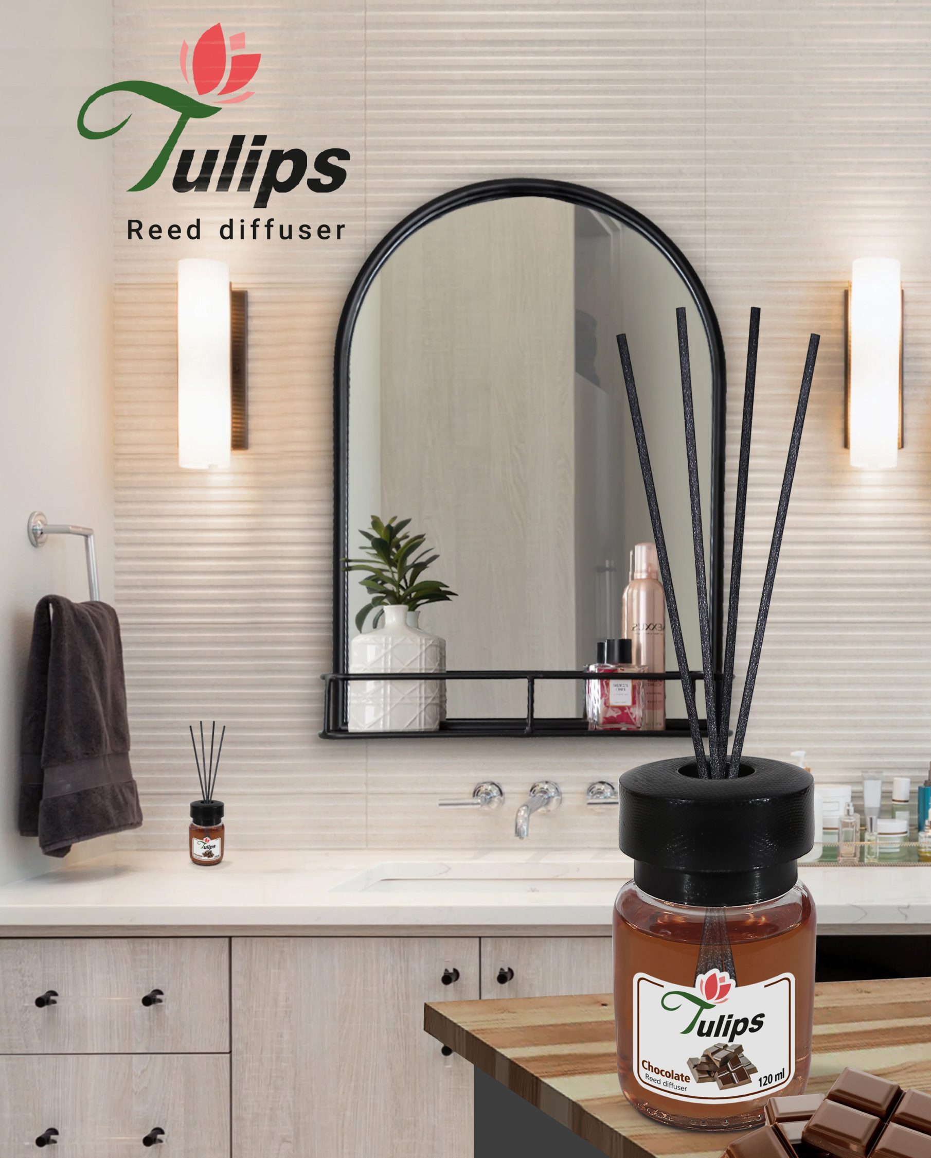 خوشبوکننده هوا رایحه شکلات 120 میلی‌لیتر - تولیپس