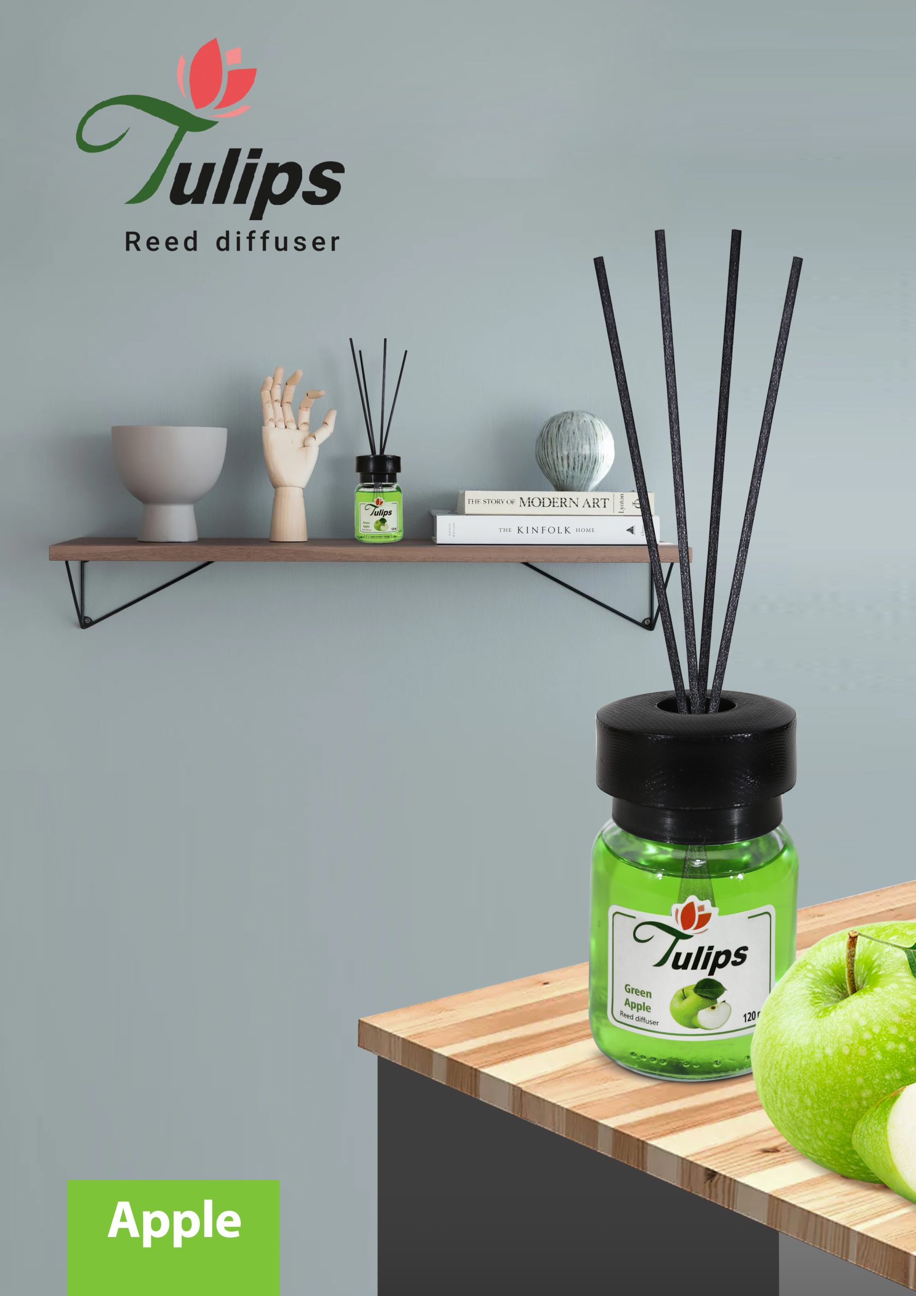 خوشبوکننده هوا رایحه سیب سبز 120 میلیلیتر - تولیپس