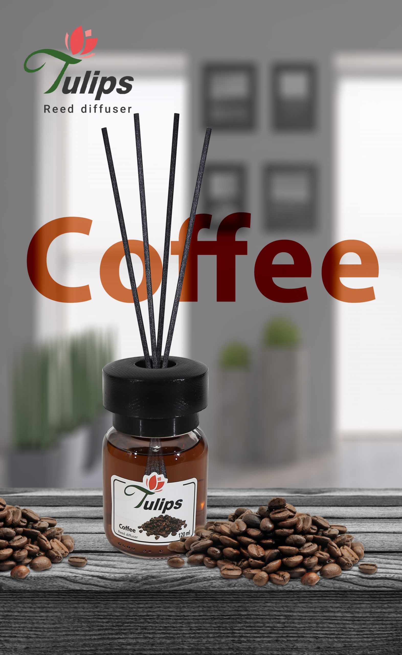 خوشبوکننده هوا رایحه قهوه 120 میلی‌لیتر - تولیپس